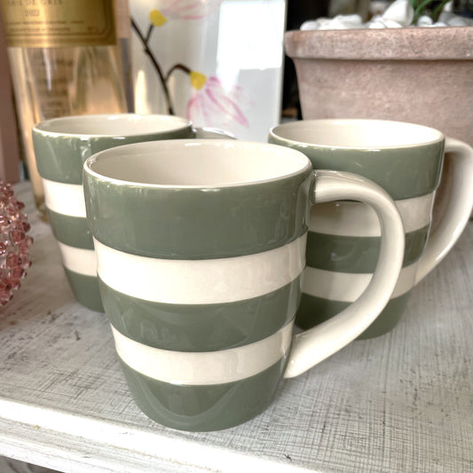 Cornishware Willow Striped Large Mug