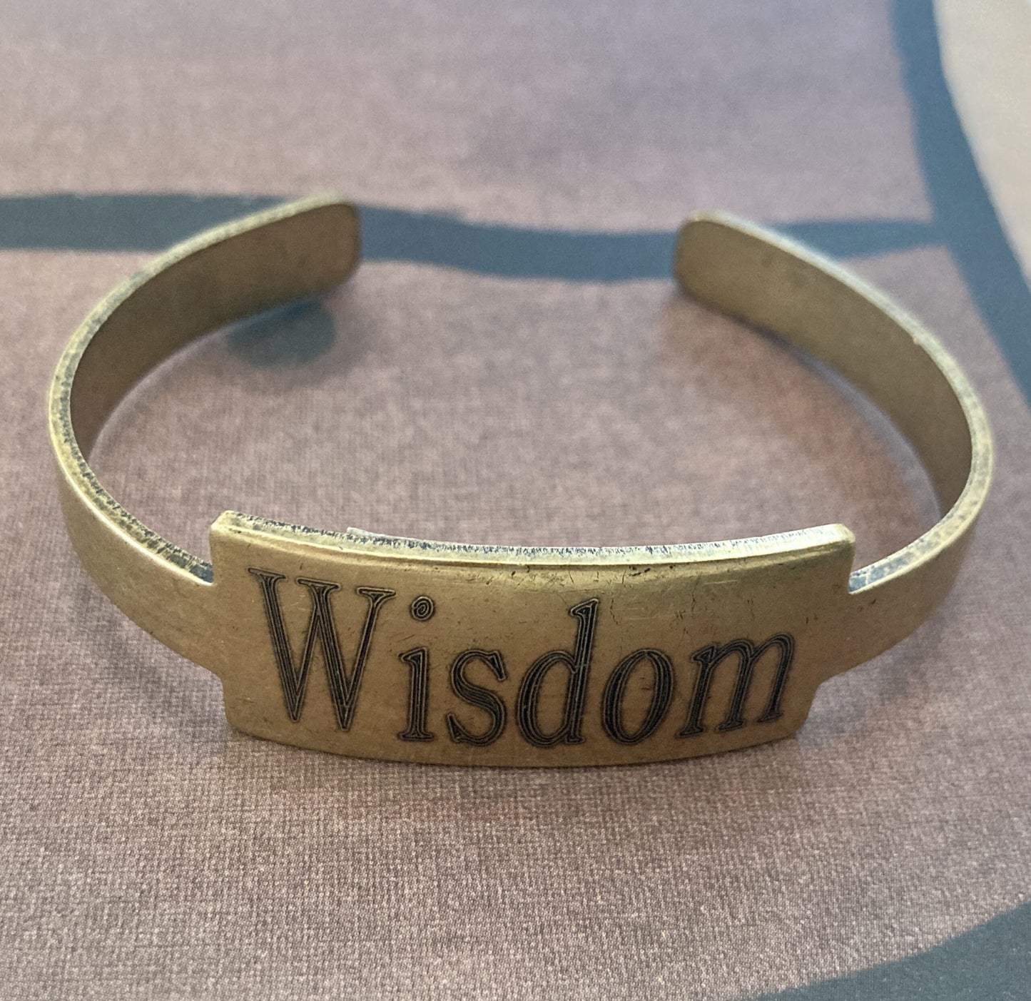 Wisdom Brass Bracelet