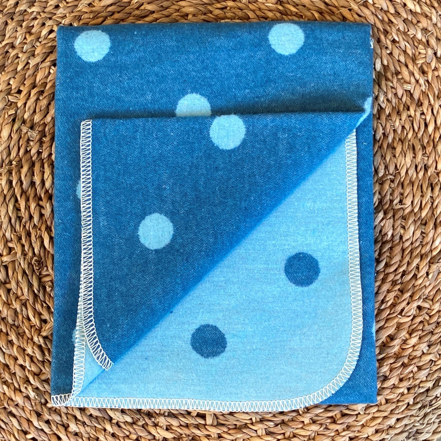 Blue Dotted Baby Blanket