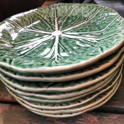 Green Cabbage Dessert Plate
