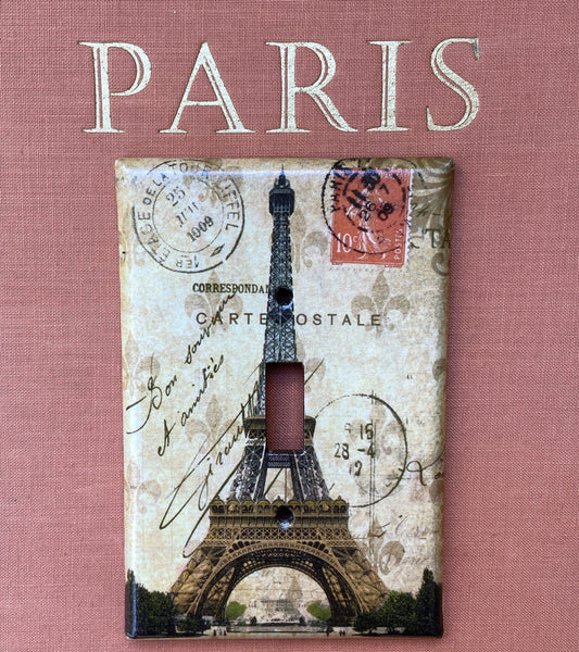 Paris Stamp Light Switch Cover