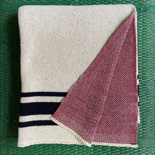 Swiss Cross & Striped Blanket