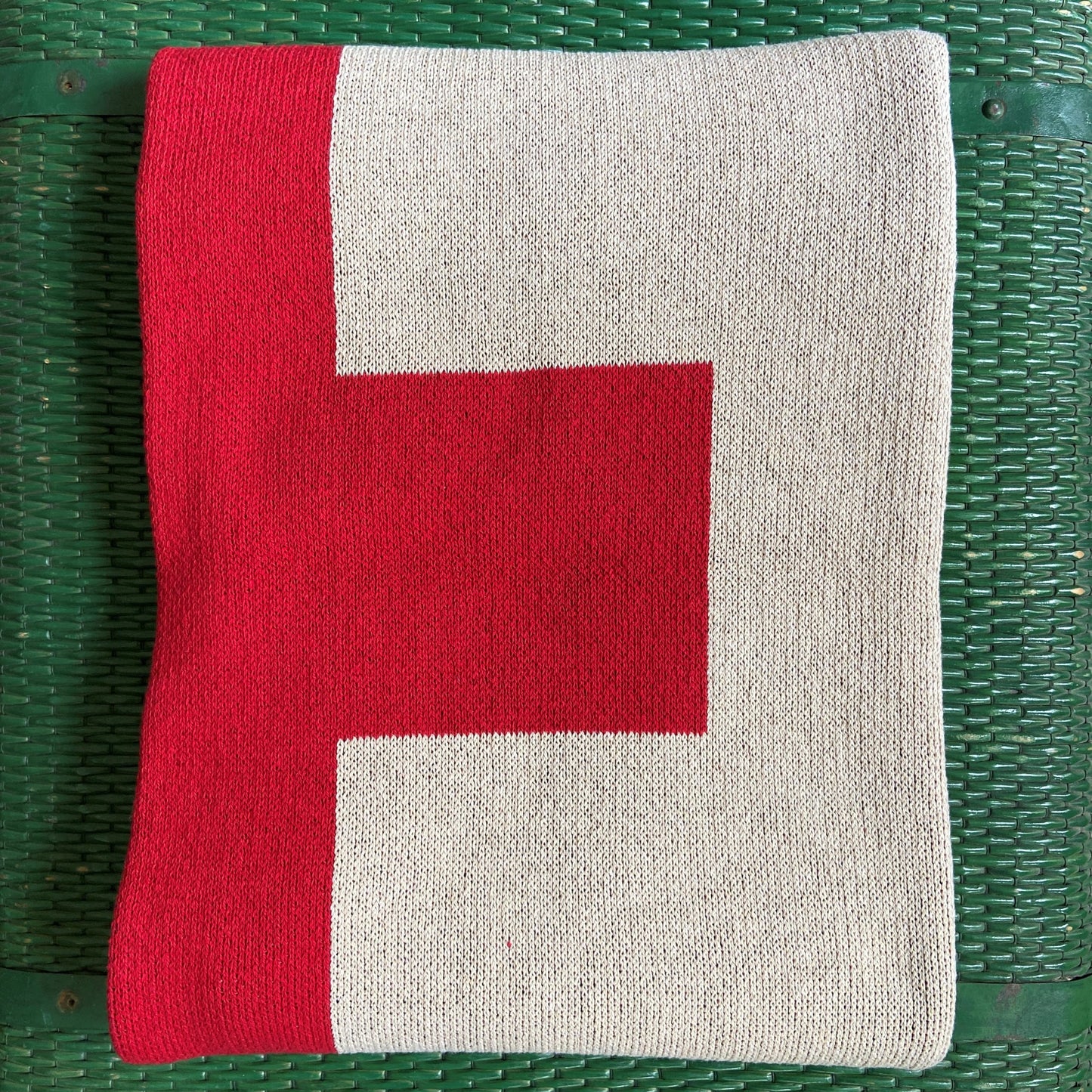 Swiss Cross & Striped Blanket