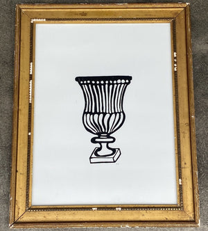 Urn in Patina Frame by Hugo Guinness