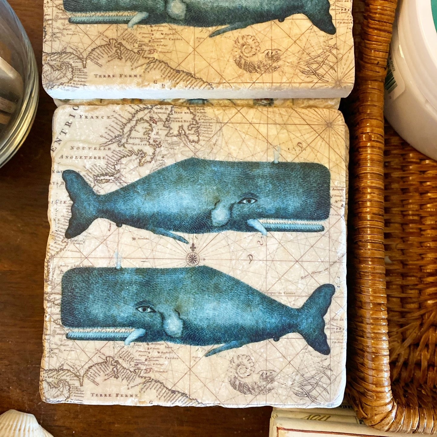 Whale Marble Coaster