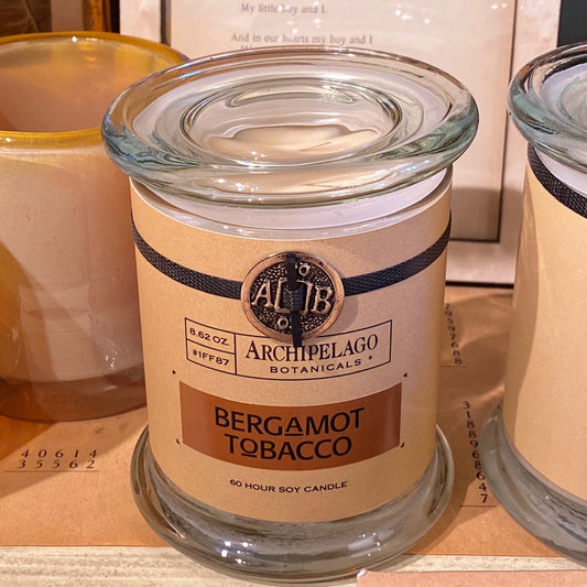 Bergamot Tobacco Jar Candle