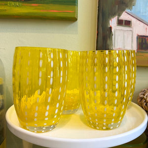 Yellow Dotted Tumbler