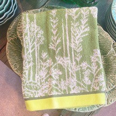 Green Garden Terry Towel