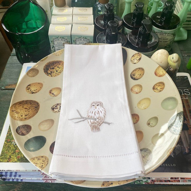 Snow Owl Hand Towel