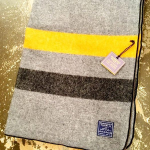Grey & Mustard Blanket