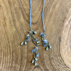 Forget Me Not Drop Necklace