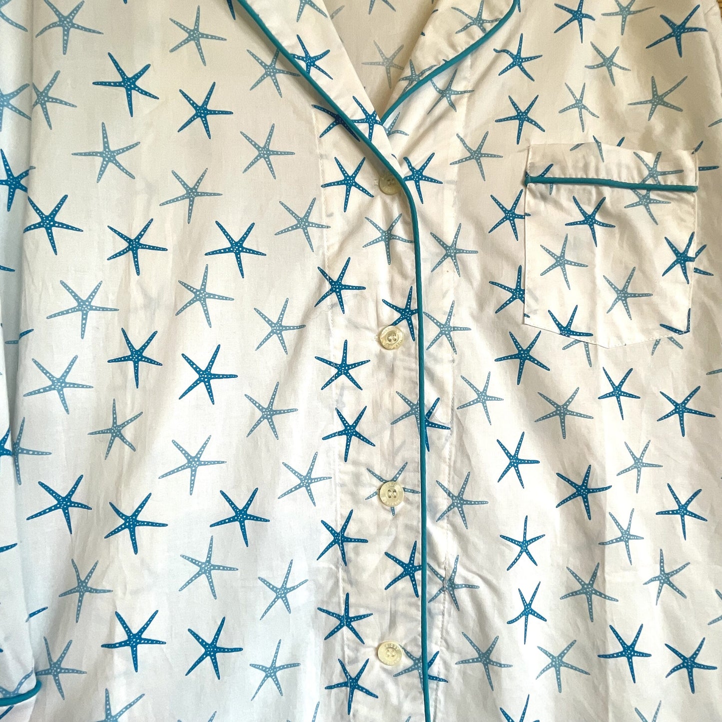 Blue Grotto Starfish Pajama Set, Large