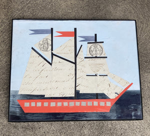 Ship Collage No. 08 by Denise Fiedler