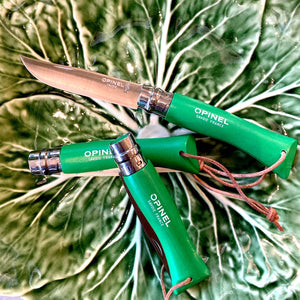 Green Opinel Folding Knife