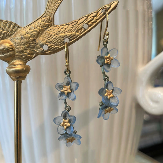 Long Forget Me Not Earring