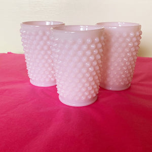 Pink Hobnail Tumbler