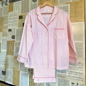 Amboise Coral Stripe Pajama Set, Large