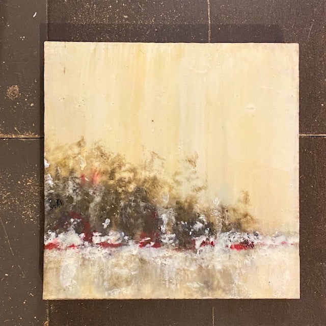 Landscape Encaustic #11, Large by Theresa Stirling