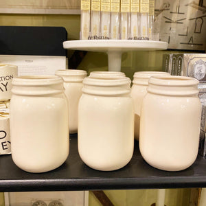 Cream Pint Jar