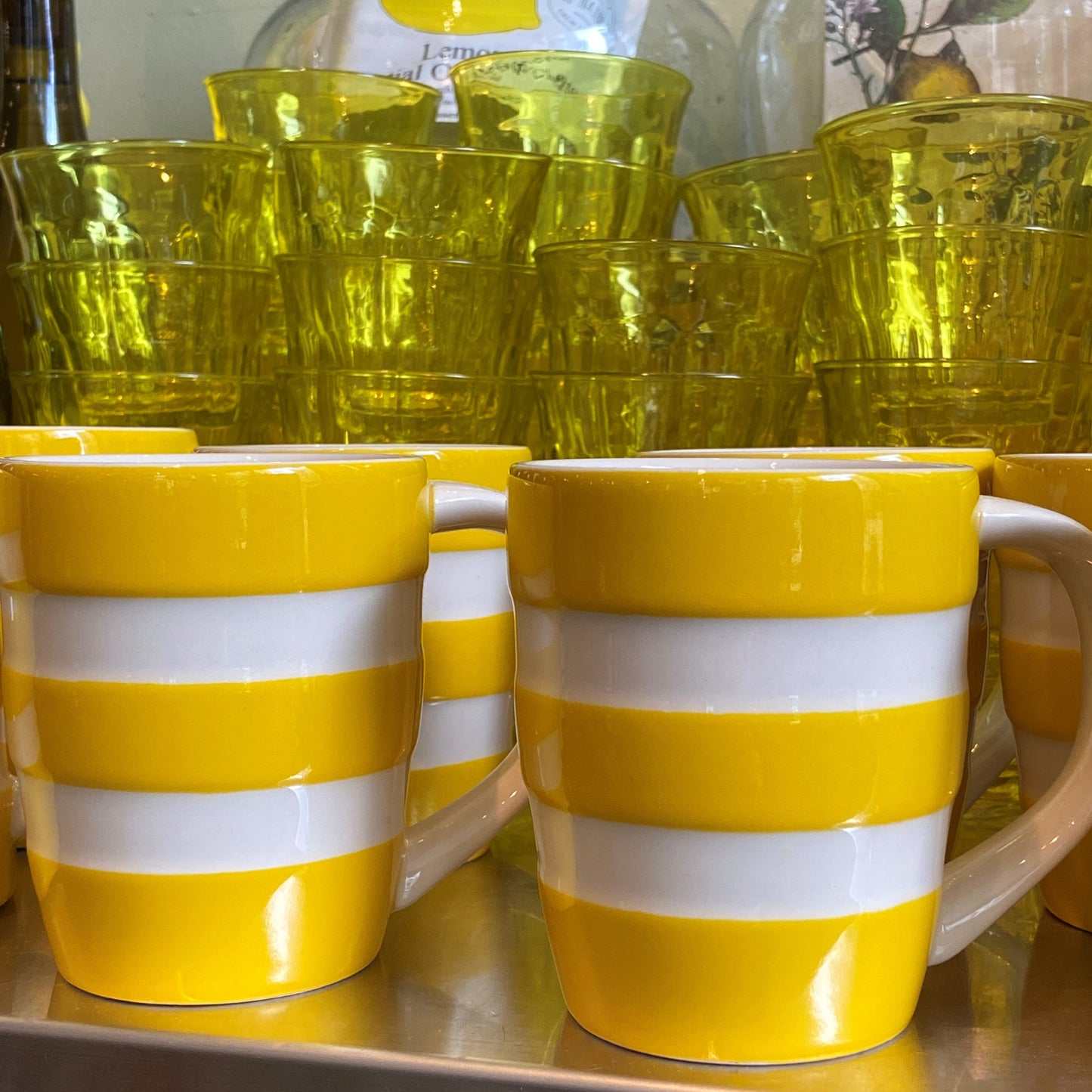 Cornishware Yellow Striped Large Mug