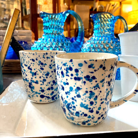 Blue Spongeware Mug