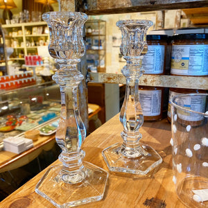 Clear Glass Candlestick