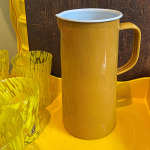 Mustard Enamel Pitcher