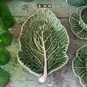 Medium Green Cabbage Leaf Platter
