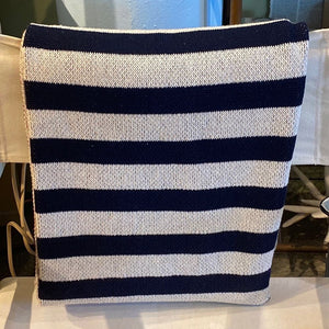 French Stripe & Anchor Throw