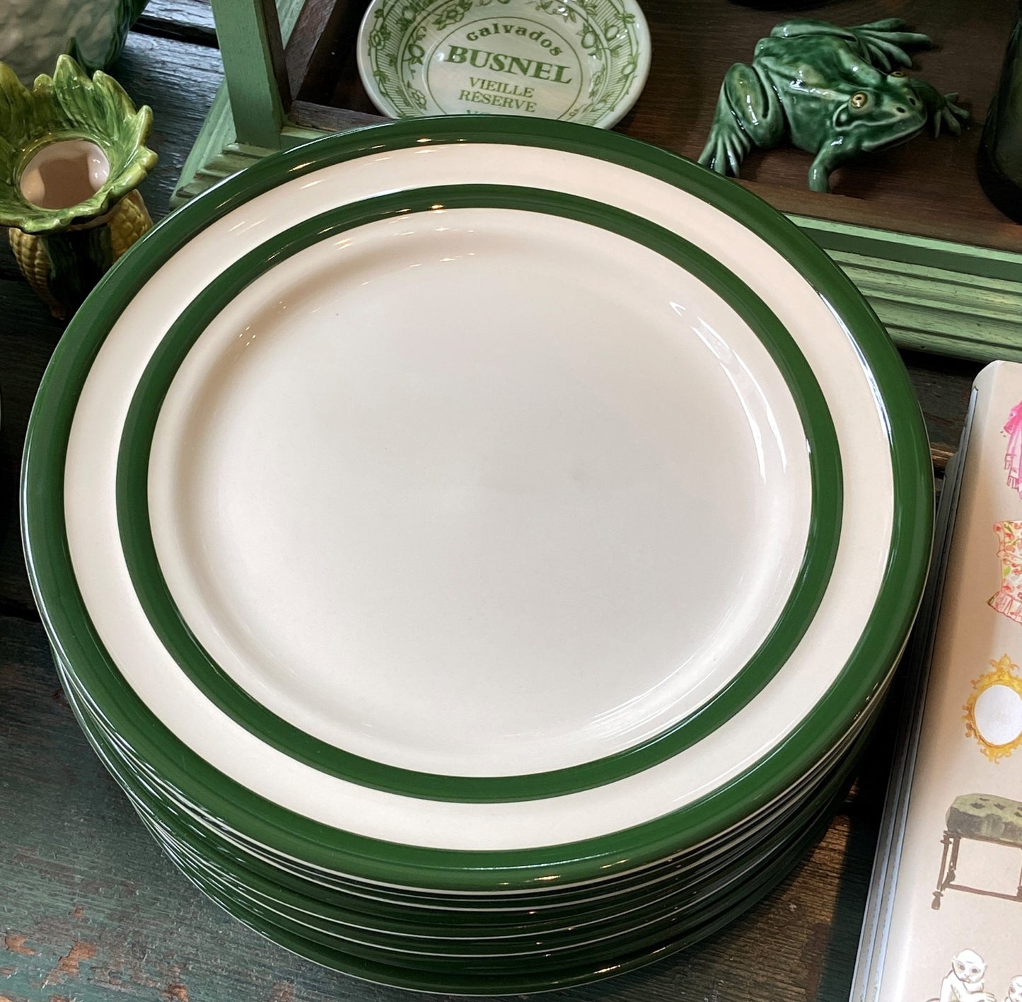 Cornishware Green Dinner Plate