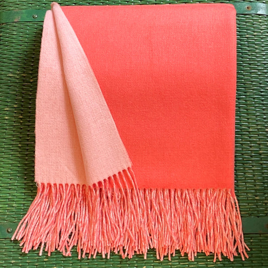 Coral & Pink Throw