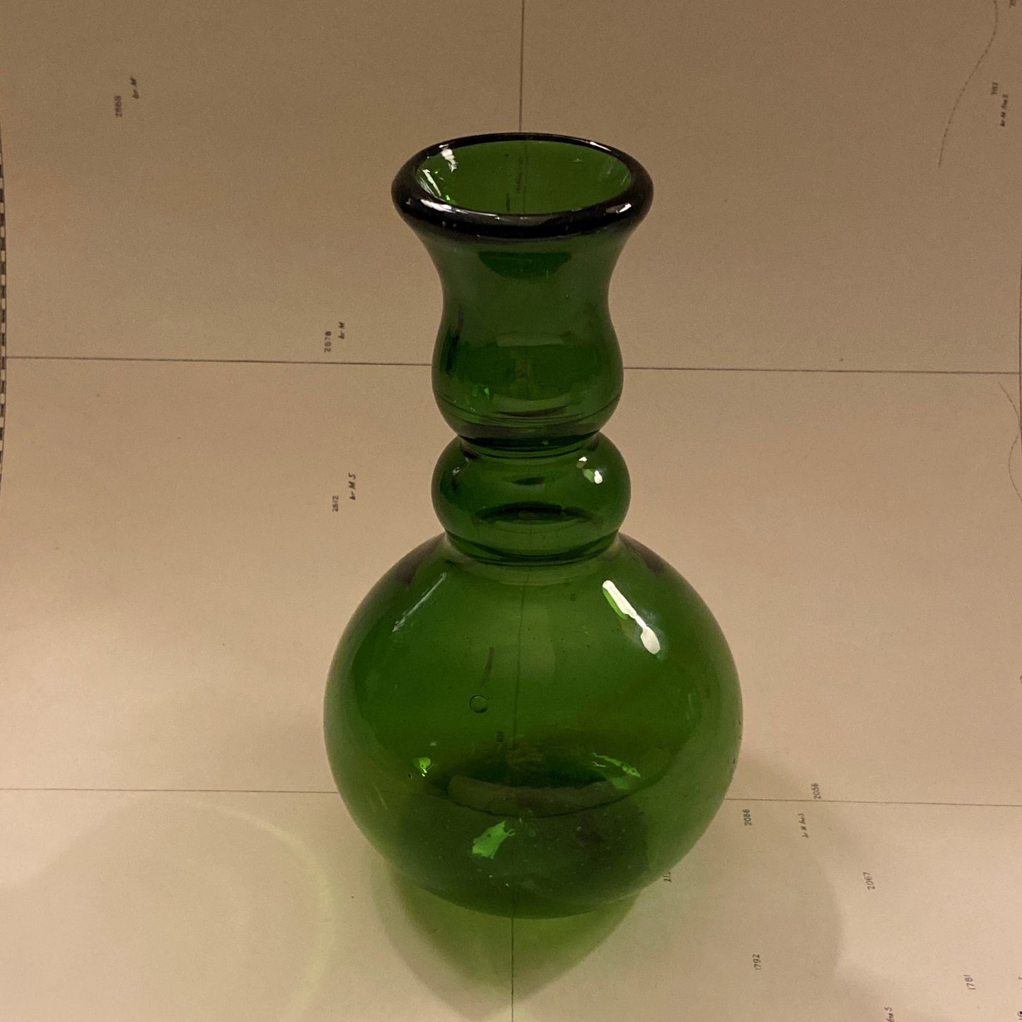 French Laveno Montebello Olive Vase
