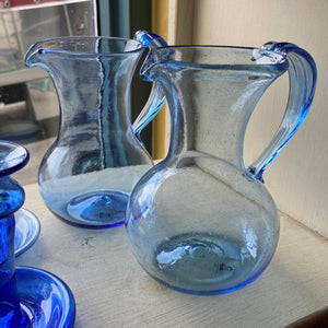 French Pichet Anse Blue Petite Jug