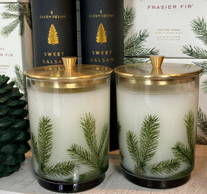 Frasier Fir Pine Needle Luminary with Lid