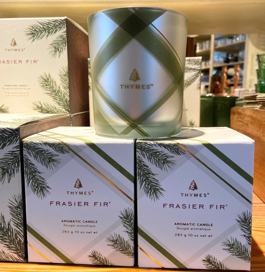 Frasier Fir Frosted Plaid Candle