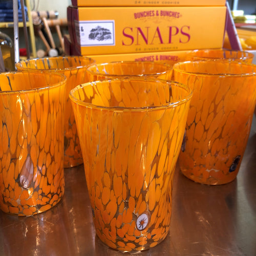 Orange Tall Murano Tumbler