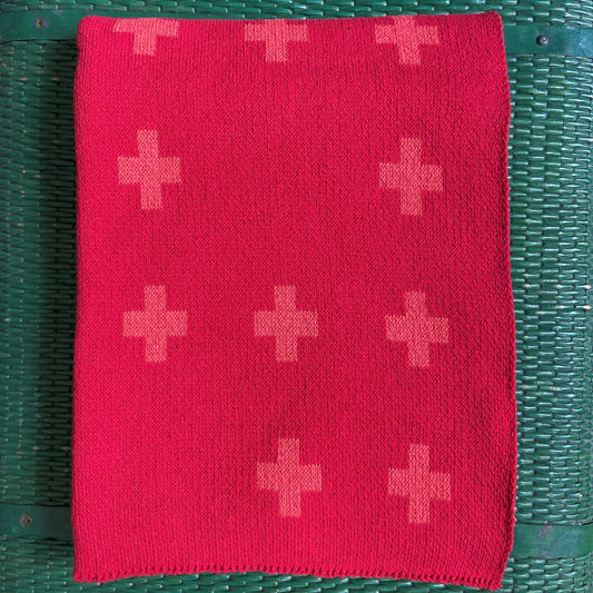 Scatter Cross Red Blanket