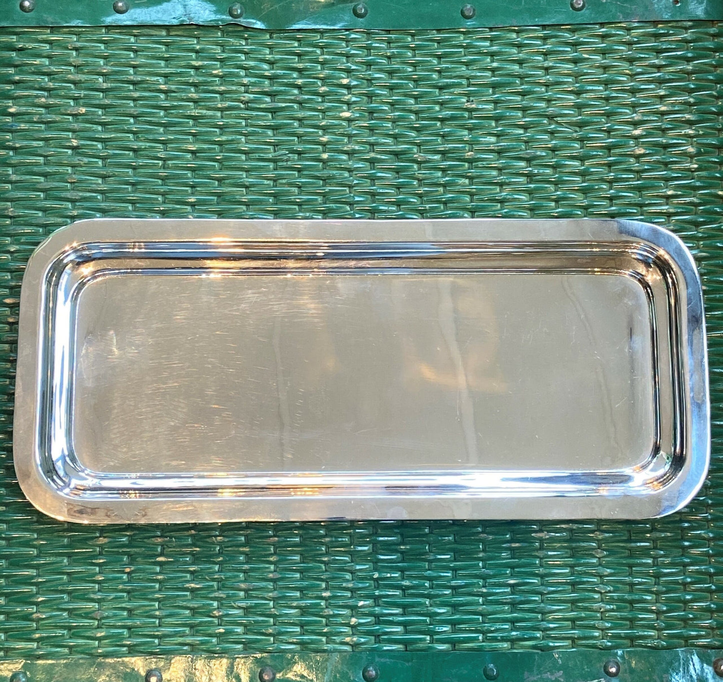 Vintage Hotel Silver Bar Tray