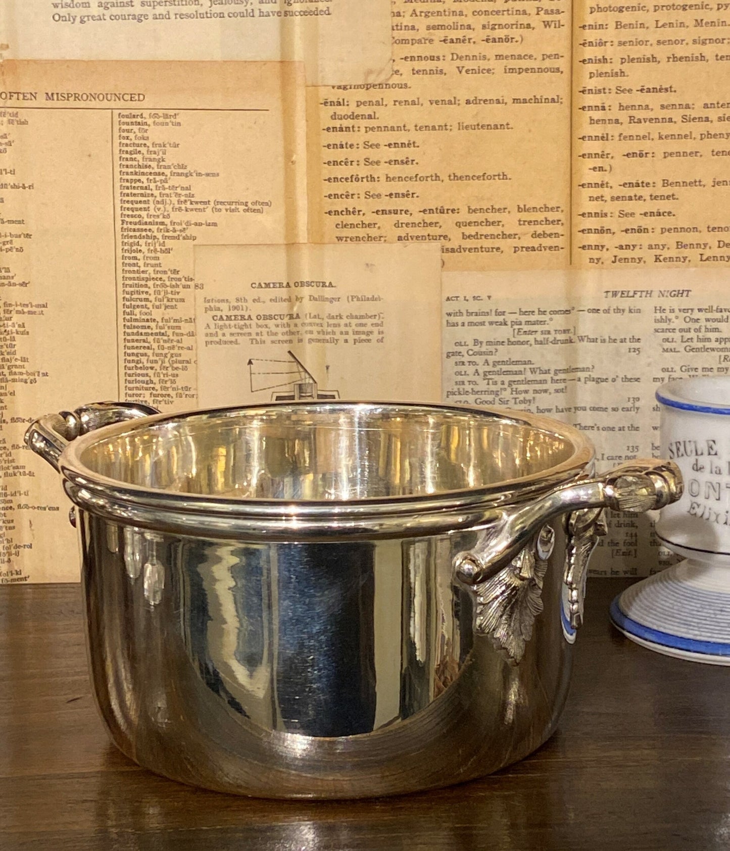 Vintage Hotel Silver Souflee Dish