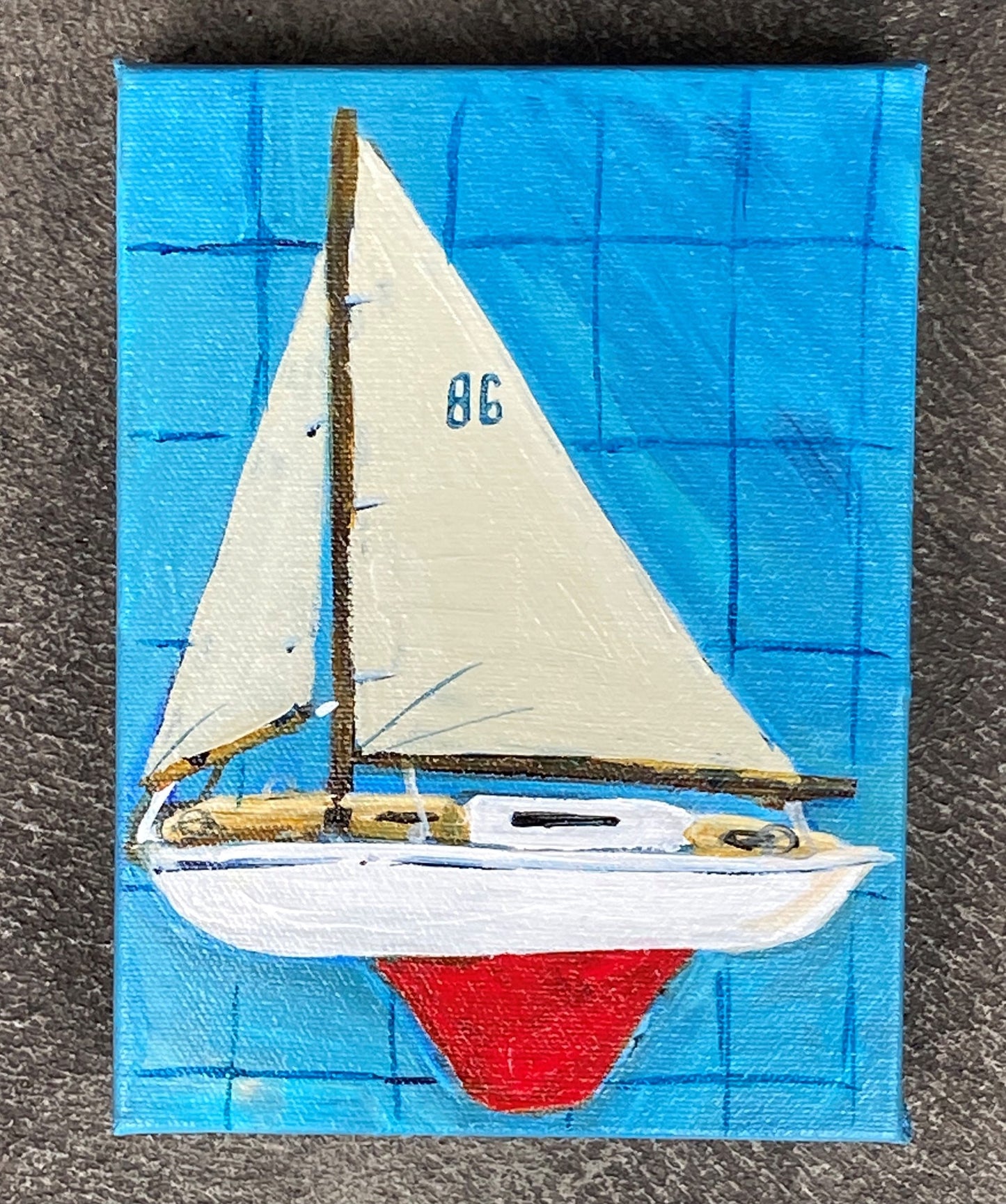 Toy Sail Boat, Mindy Carpenter