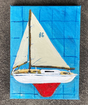 Toy Sail Boat by Mindy Carpenter