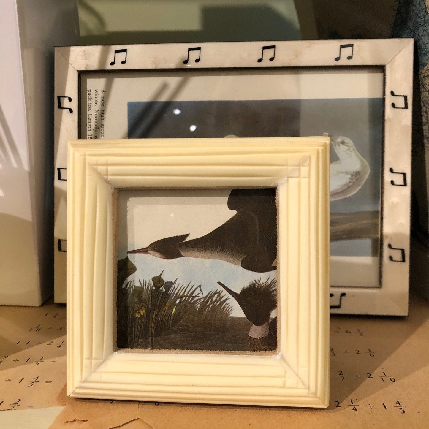 Fluted Ivory Frame