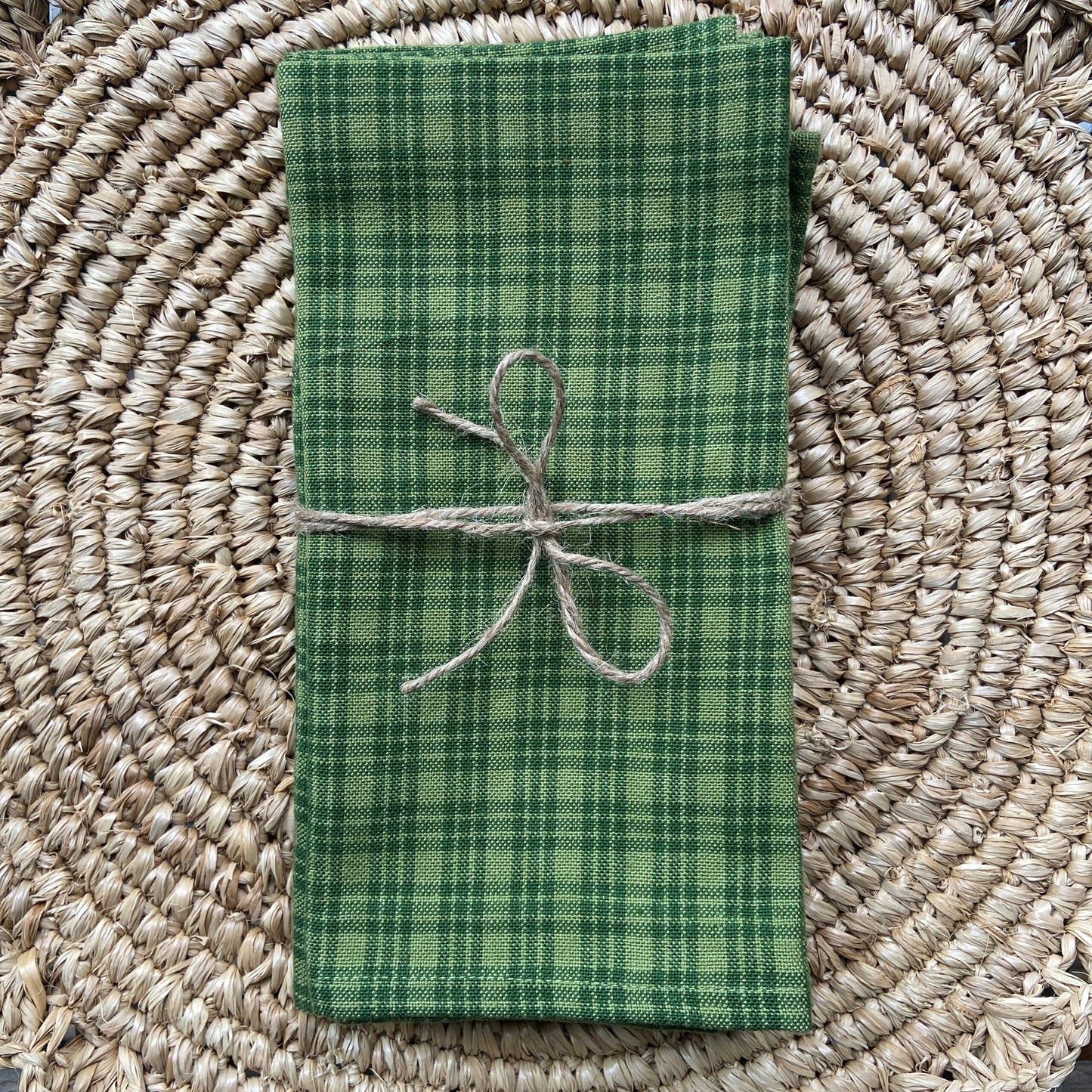 Katherine Green Plaid Napkin Set