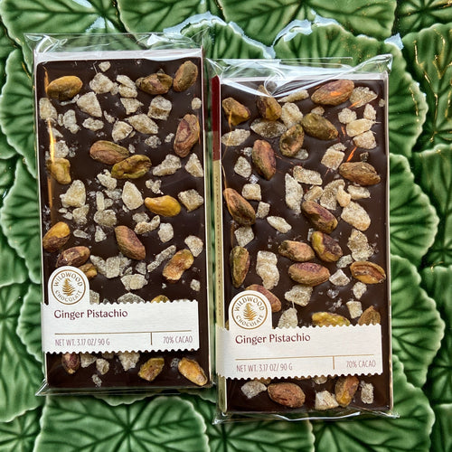 Ginger Pistachio Chocolate Bar