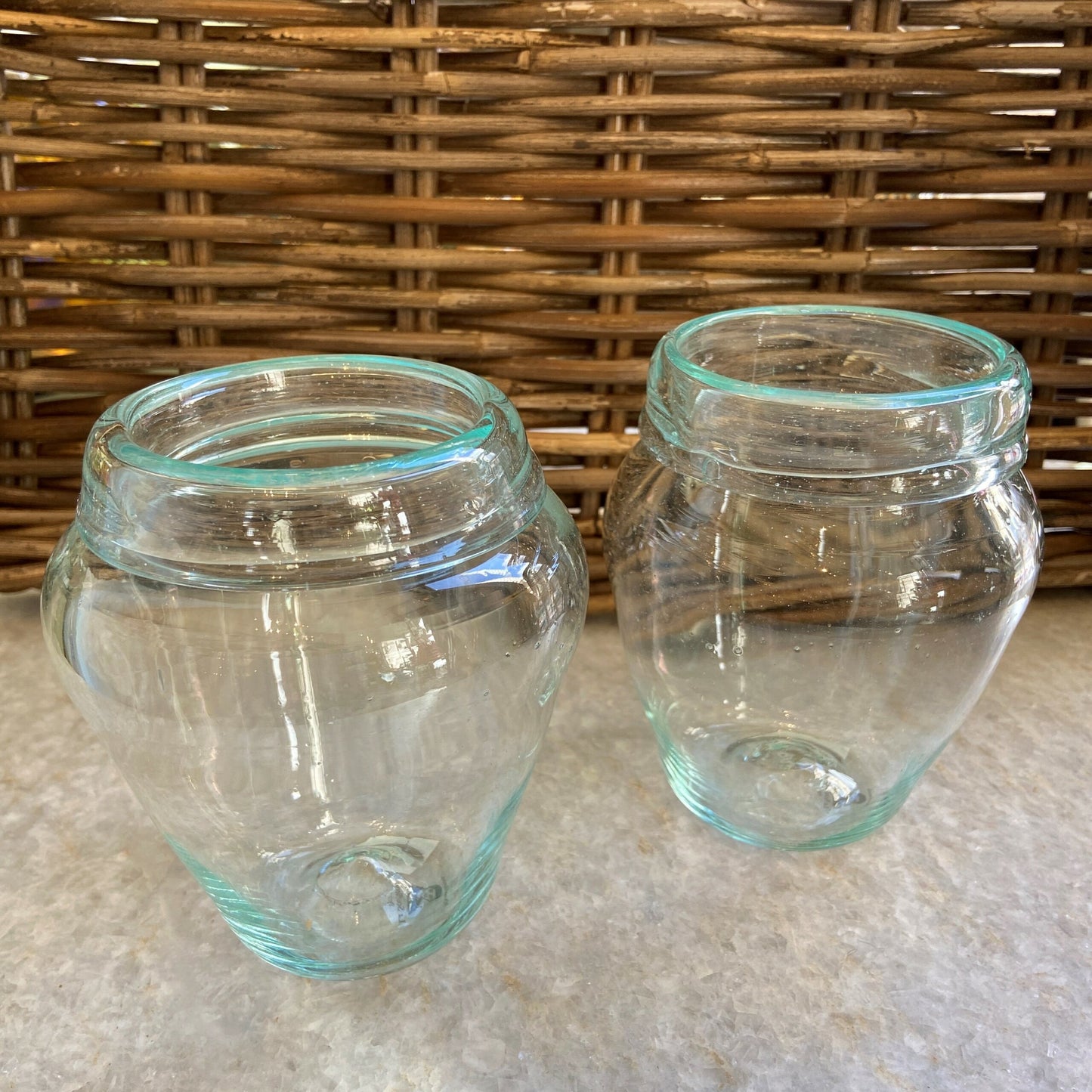 French Vasetto Clear Glass Jar
