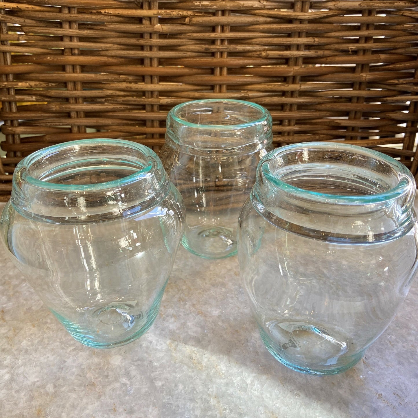 French Vasetto Clear Glass Jar
