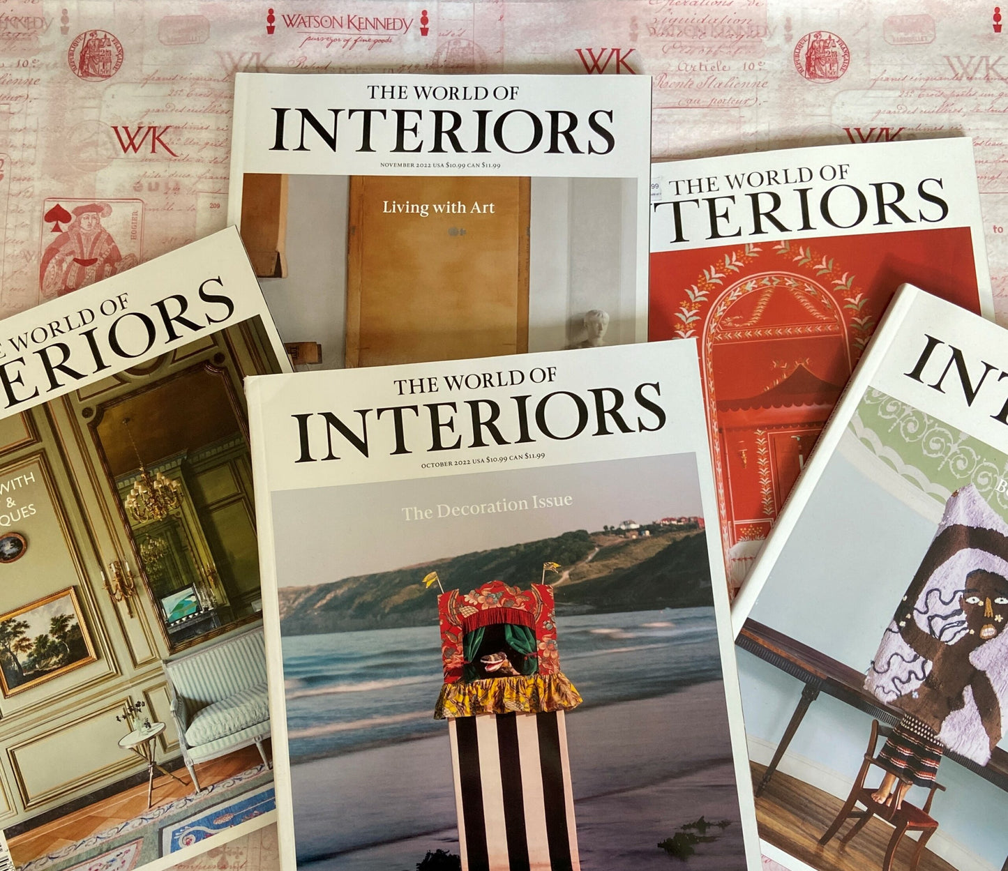 The World of Interiors, 5 Assorted Back-Issues