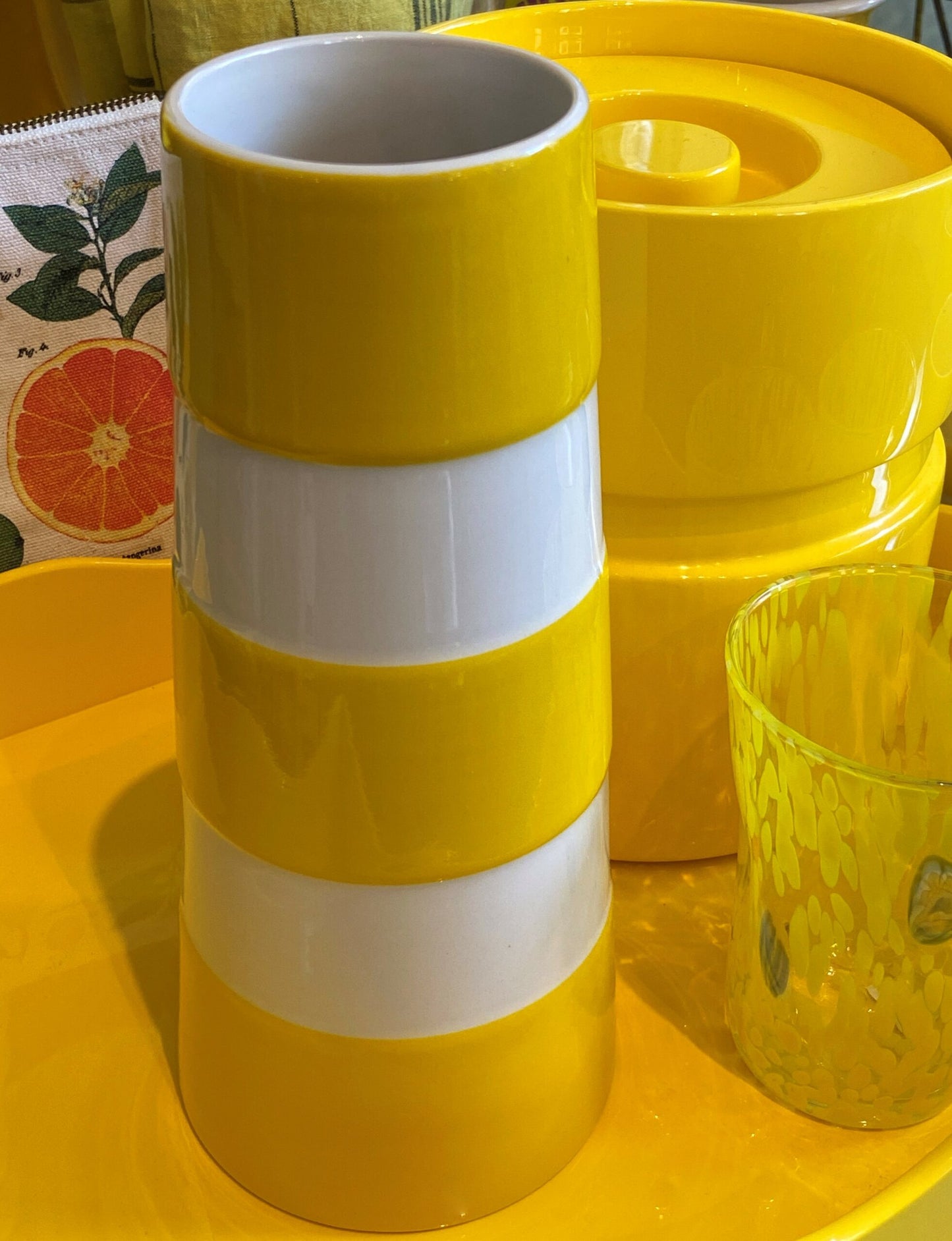 Cornishware Yellow Tall Vase