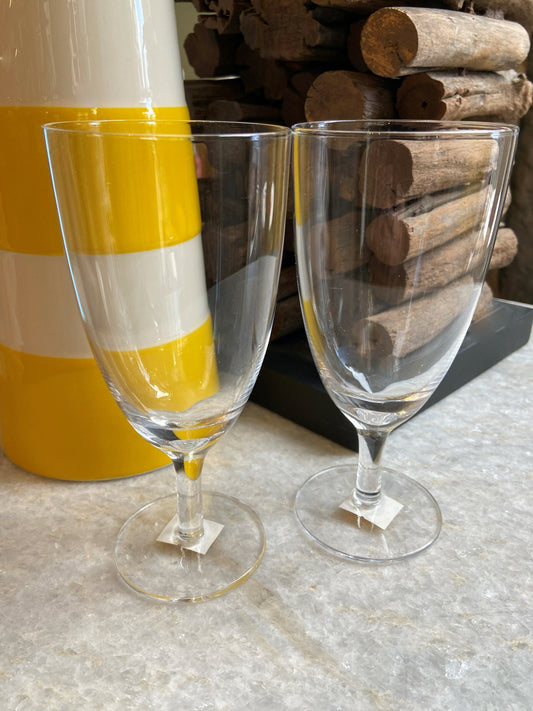 Simple Footed Water Glass