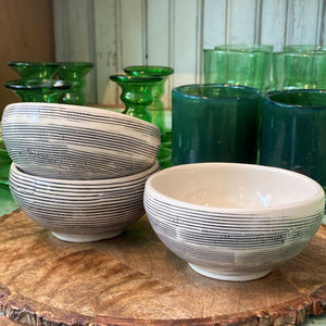 Small Cream & Black Bowl